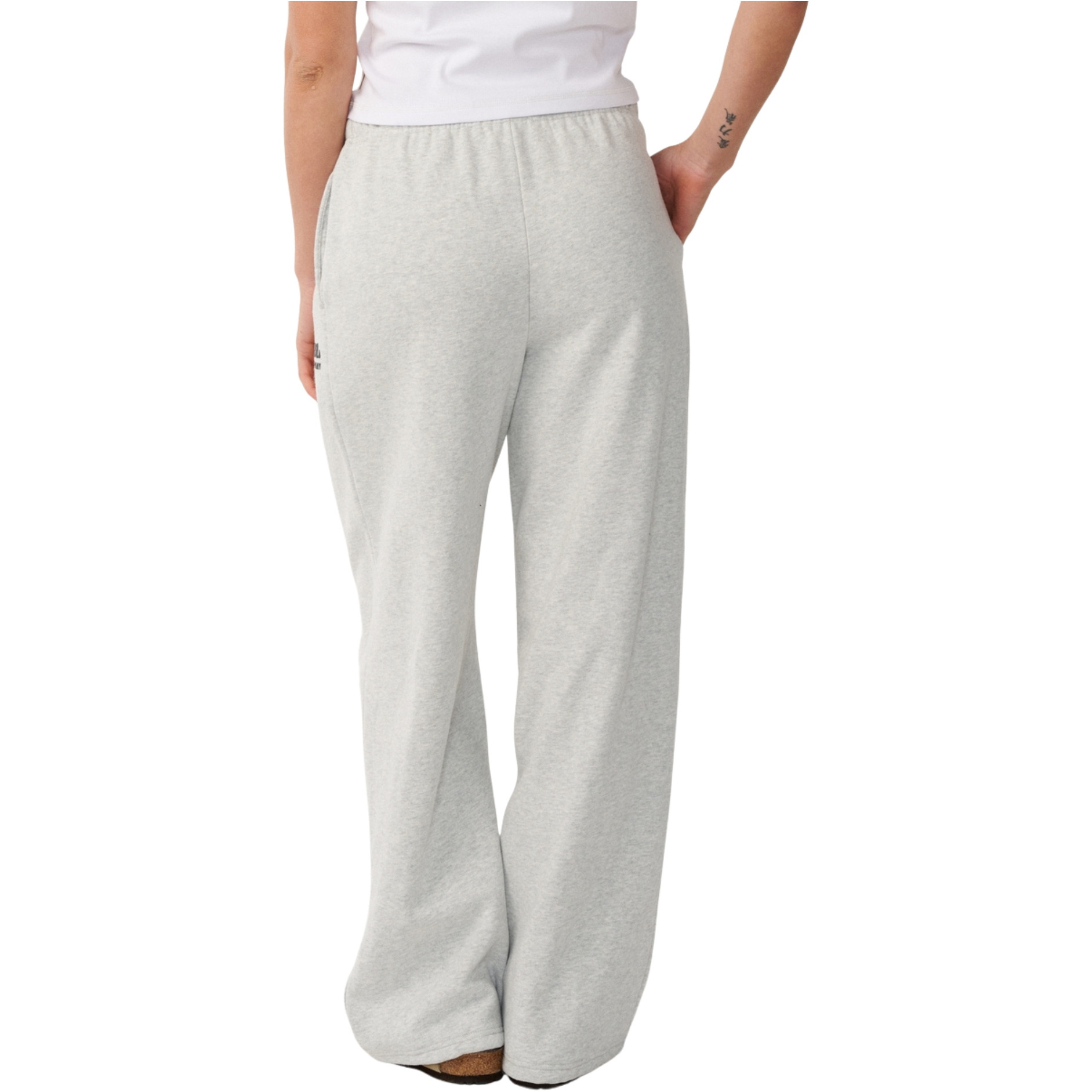 2026 Rip Curl Dame Surf Puff Wide Ben Trackpant 06OWPA - Grey Marle / Black